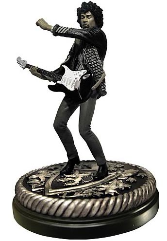 Jimi Hendrix Black & White Statue 28cm